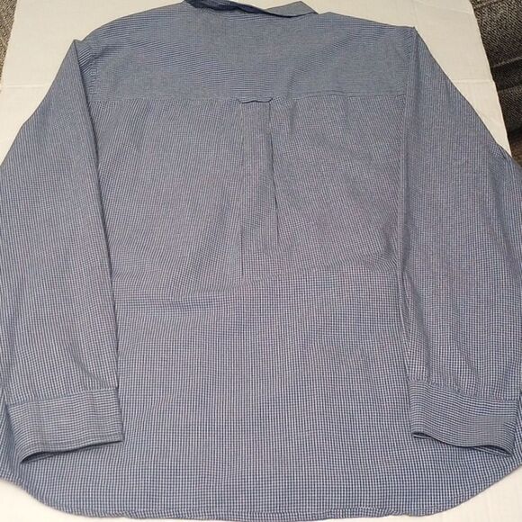 Ralph Lauren chaps blue and white check button down - Picture 3 of 10